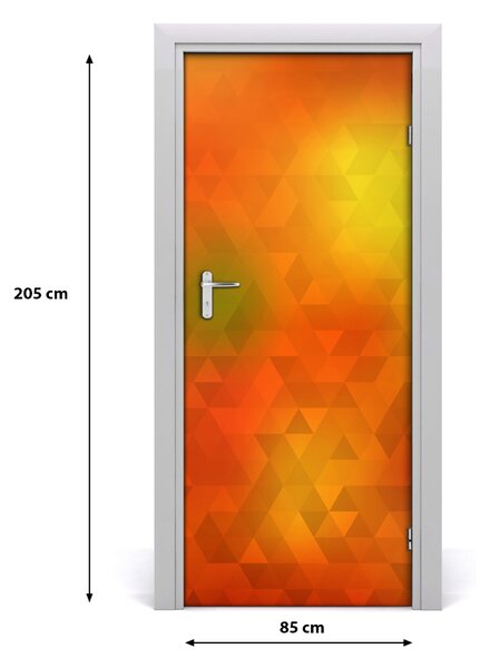 Fototapeta na dvere abstrakcie trojuholníky 85x205 cm