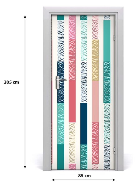 Fototapeta na dvere farebné pásy 85x205 cm