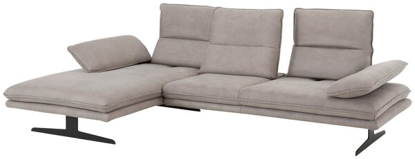 ROHOVÁ SEDAČKA, textil, sivá Chilliano - Sedačky