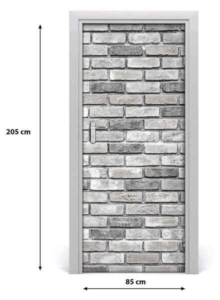 Fototapeta na dvere tehlová stena 85x205 cm