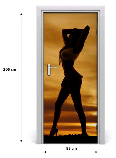 Fototapeta na dvere skratke sukne 85x205 cm