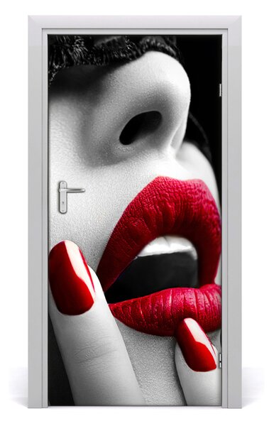 Fototapeta na dvere čipka maska 95x205 cm