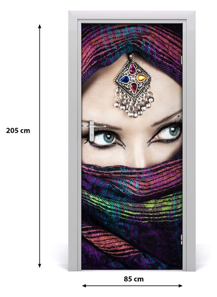 Fototapeta na dvere indická žena 85x205 cm