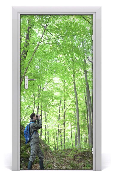 Fototapeta na dvere ľudia ornitológ 95x205 cm
