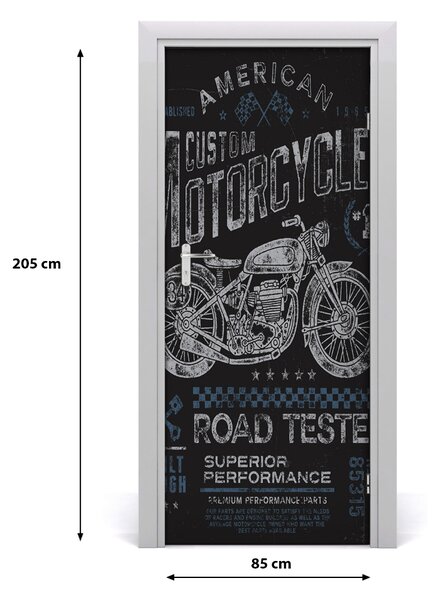 Fototapeta na dvere moto 85x205 cm
