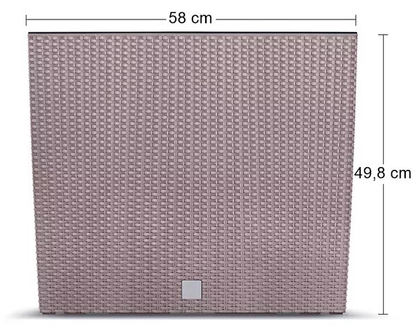 Plastový kvetináč DRC600T 60 cm - mocca
