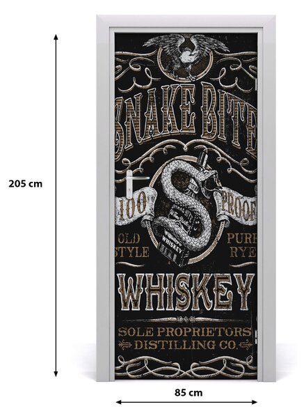 Fototapeta na dvere whiskey 85x205 cm