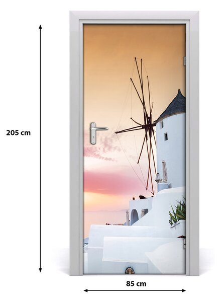 Fototapeta samolepiace na dvere Santorini Grécko 85x205 cm