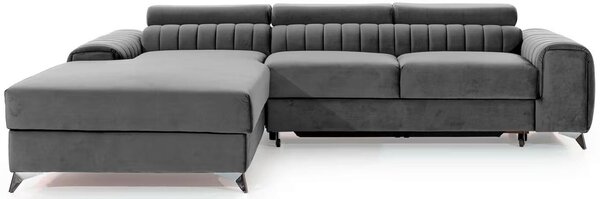 ROHOVÁ SEDAČKA, textil, sivá MID.YOU - Sedačky, Online Only
