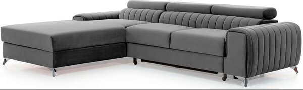 ROHOVÁ SEDAČKA, textil, sivá MID.YOU - Sedačky, Online Only