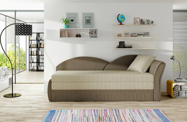 LEŇOŠKA, textil, hnedá, béžová MID.YOU - Online Only obývacie izby, Online Only