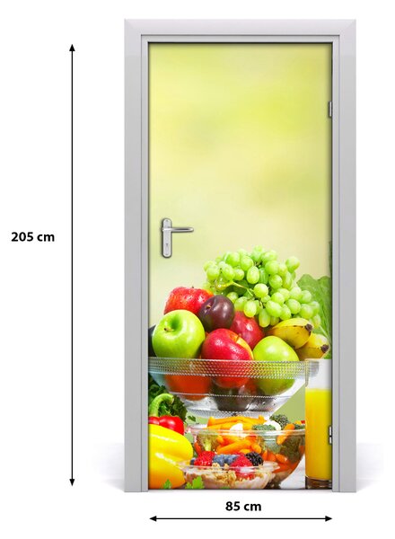 Fototapeta na dvere samolepiace zelenina a ovocie 85x205 cm