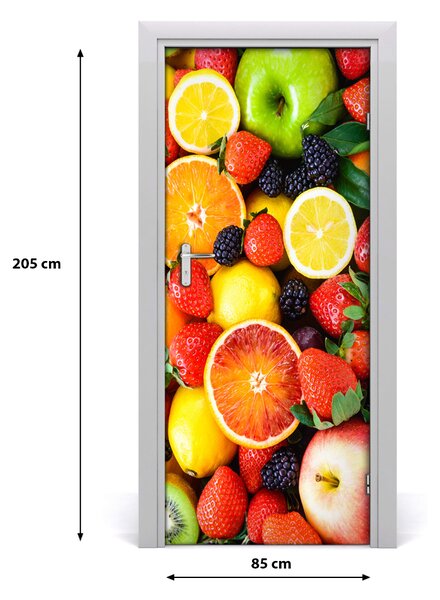 Fototapeta na dvere do domu samolepiace ovocie 85x205 cm