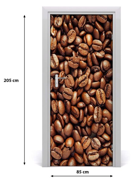 Fototapeta na dvere samolepiace zrnká kávy 85x205 cm