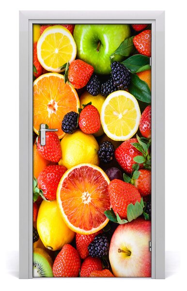 Fototapeta na dvere do domu samolepiace ovocie 95x205 cm