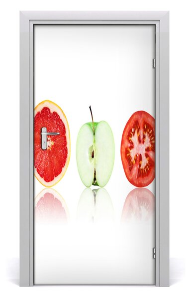 Fototapeta na dvere samolepiace ovocie a zeleninu 95x205 cm