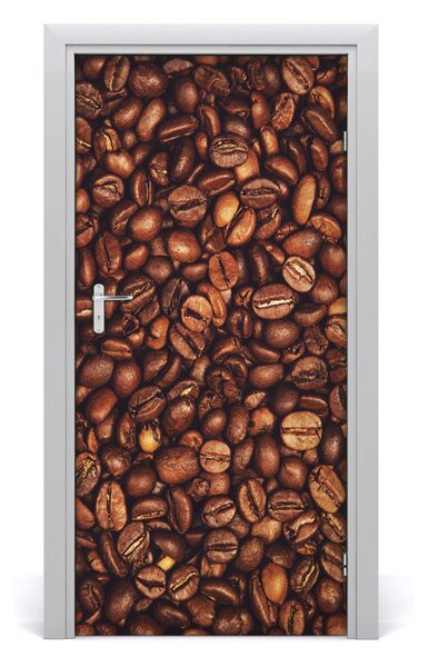 Fototapeta na dvere samolepiace zrnká kávy 95x205 cm