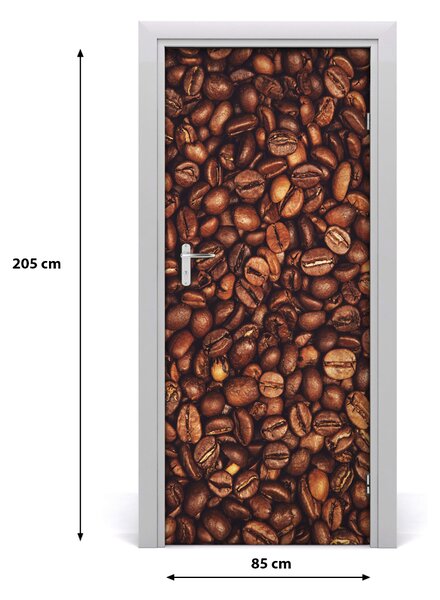 Fototapeta na dvere samolepiace zrnká kávy 85x205 cm
