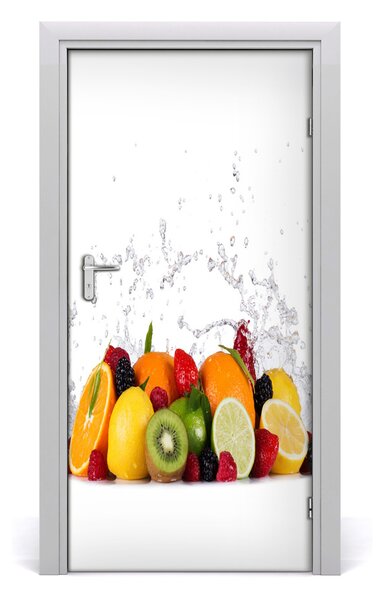 Fototapeta na dvere do domu samolepiace ovocie 95x205 cm