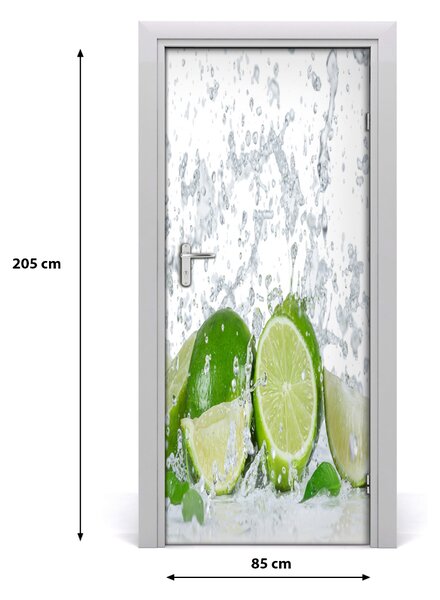 Fototapeta na dvere do domu samolepiace limetka 85x205 cm