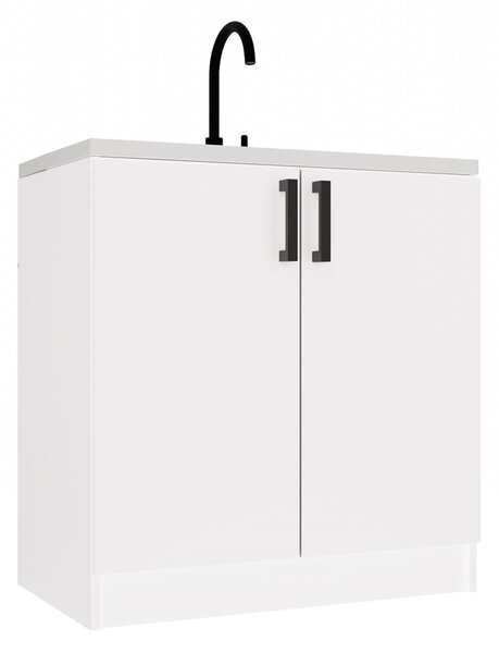 TP Living Kuchynská skrinka pod drez Dolan 80 cm biela