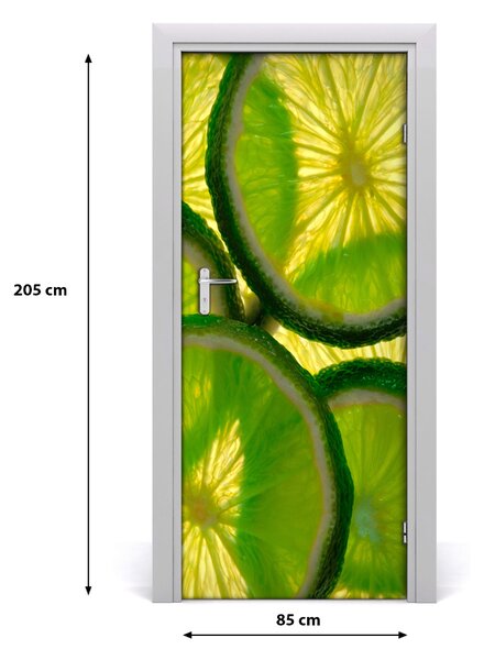 Fototapeta na dvere samolepiace limetka 85x205 cm