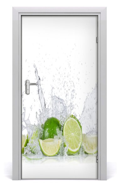 Fototapeta na dvere do domu samolepiace limetka 95x205 cm