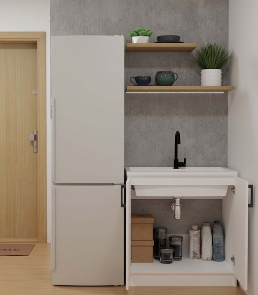TP Living Kuchynská skrinka pod drez Dolan 80 cm biela