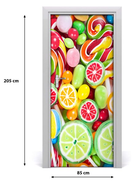 Fototapeta na dvere samolepiace farebné sladnosti 85x205 cm