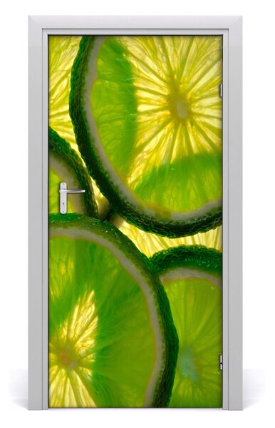 Fototapeta na dvere samolepiace limetka 95x205 cm