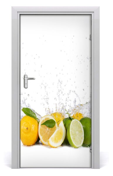 Fototapeta na dvere do domu samolepiace citrusy 95x205 cm