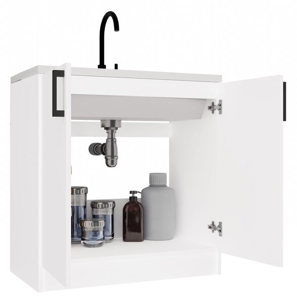 TP Living Kuchynská skrinka pod drez Dolan 80 cm biela