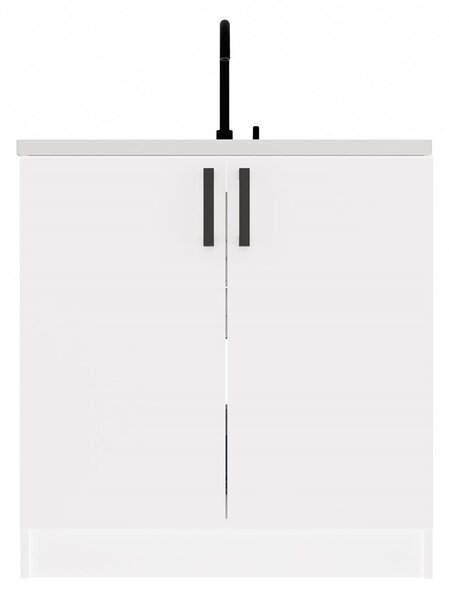 TP Living Kuchynská skrinka pod drez Dolan 80 cm biela