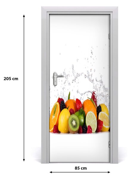 Fototapeta na dvere do domu samolepiace ovocie 85x205 cm