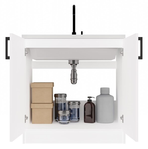 TP Living Kuchynská skrinka pod drez Dolan 80 cm biela