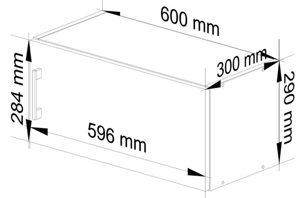 Ak furniture Kuchynská závesná skrinka W 60cm Artus biela/sonoma