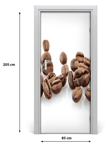 Fototapeta na dvere samolepiace zrnká kávy 85x205 cm