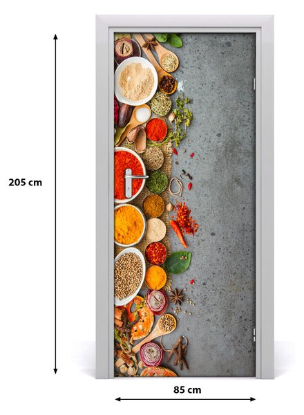 Fototapeta na dvere samolepiace Kolorowe korenie 85x205 cm