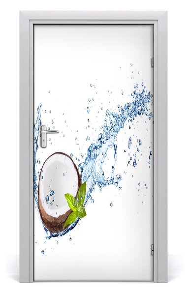 Fototapeta na dvere do domu samolepiace kokos 95x205 cm