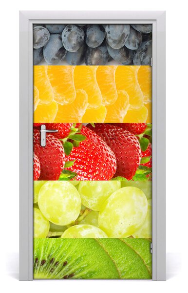 Fototapeta na dvere do domu samolepiace ovocie 95x205 cm