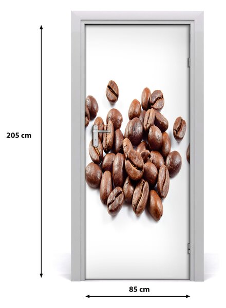 Fototapeta na dvere samolepiace zrnká kávy 85x205 cm