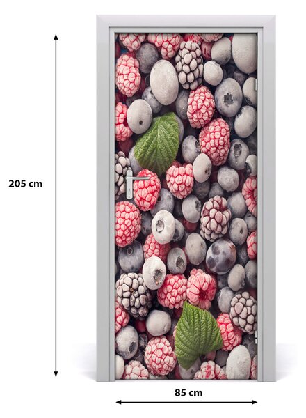 Fototapeta na dvere samolepiace mrazené ovocie 85x205 cm