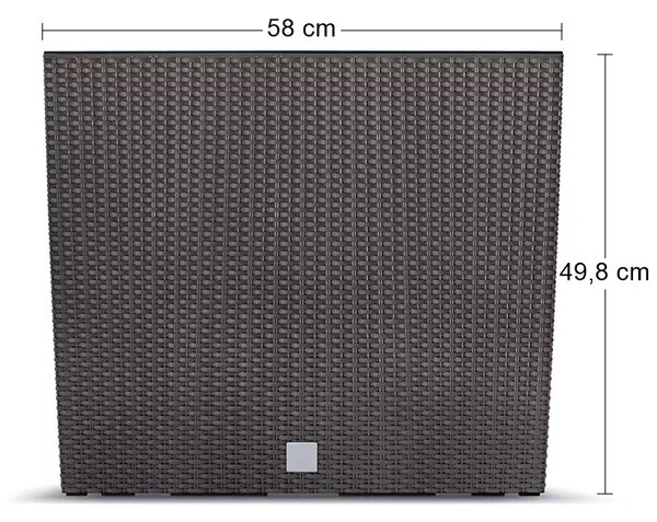 Plastový kvetináč DRC600T 60 cm - hnedá