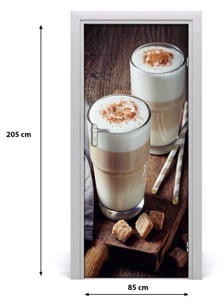 Fototapeta na dvere samolepiace káva latte 85x205 cm