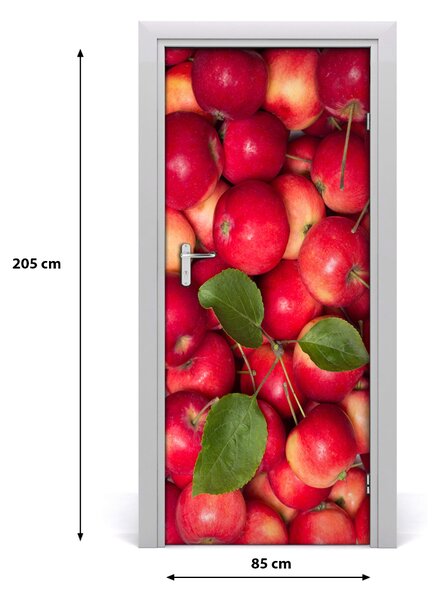 Fototapeta na dvere samolepiace červené jablká 85x205 cm
