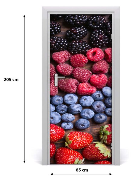 Fototapeta na dvere samolepiace lesné ovocie 85x205 cm