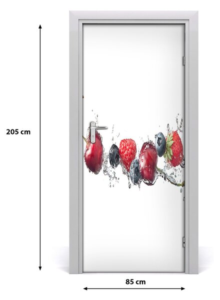 Fototapeta na dvere samolepiace lesné ovocie 85x205 cm