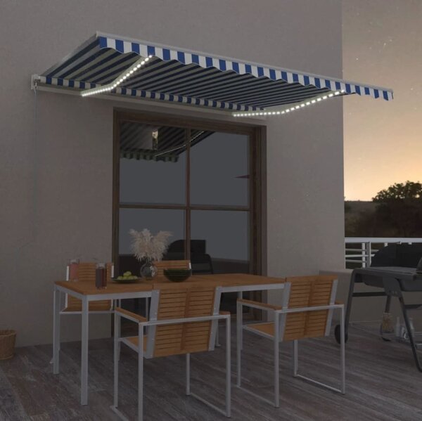 Maison Exclusive – Elektrická markíza s LED osvetlením a senzorom, rozmery 4 x 3,5 m