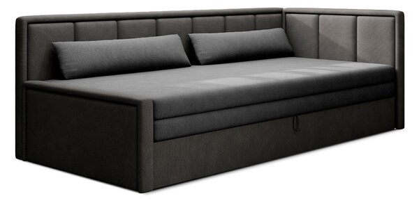 LEŇOŠKA, textil, antracitová, čierna MID.YOU - Online Only obývacie izby, Online Only