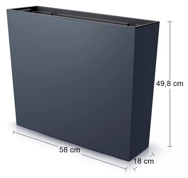 Plastový kvetináč DUC600T 60 cm - antracit